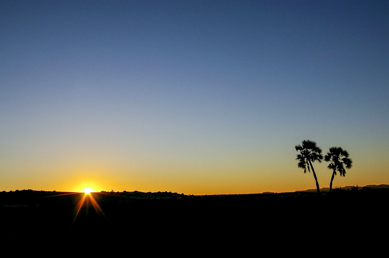 namibia africa sunset free photo