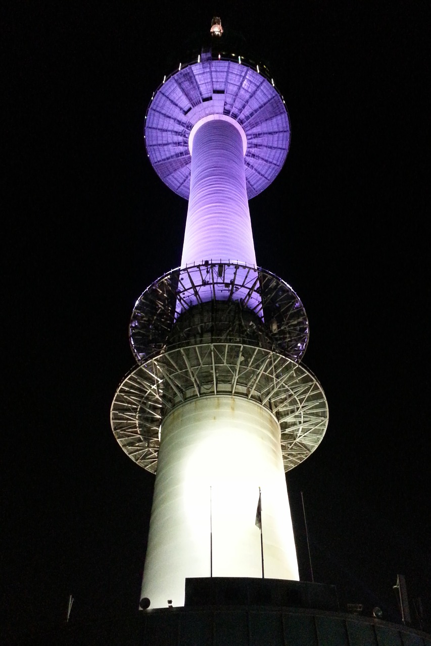 namsan tower night view free photo