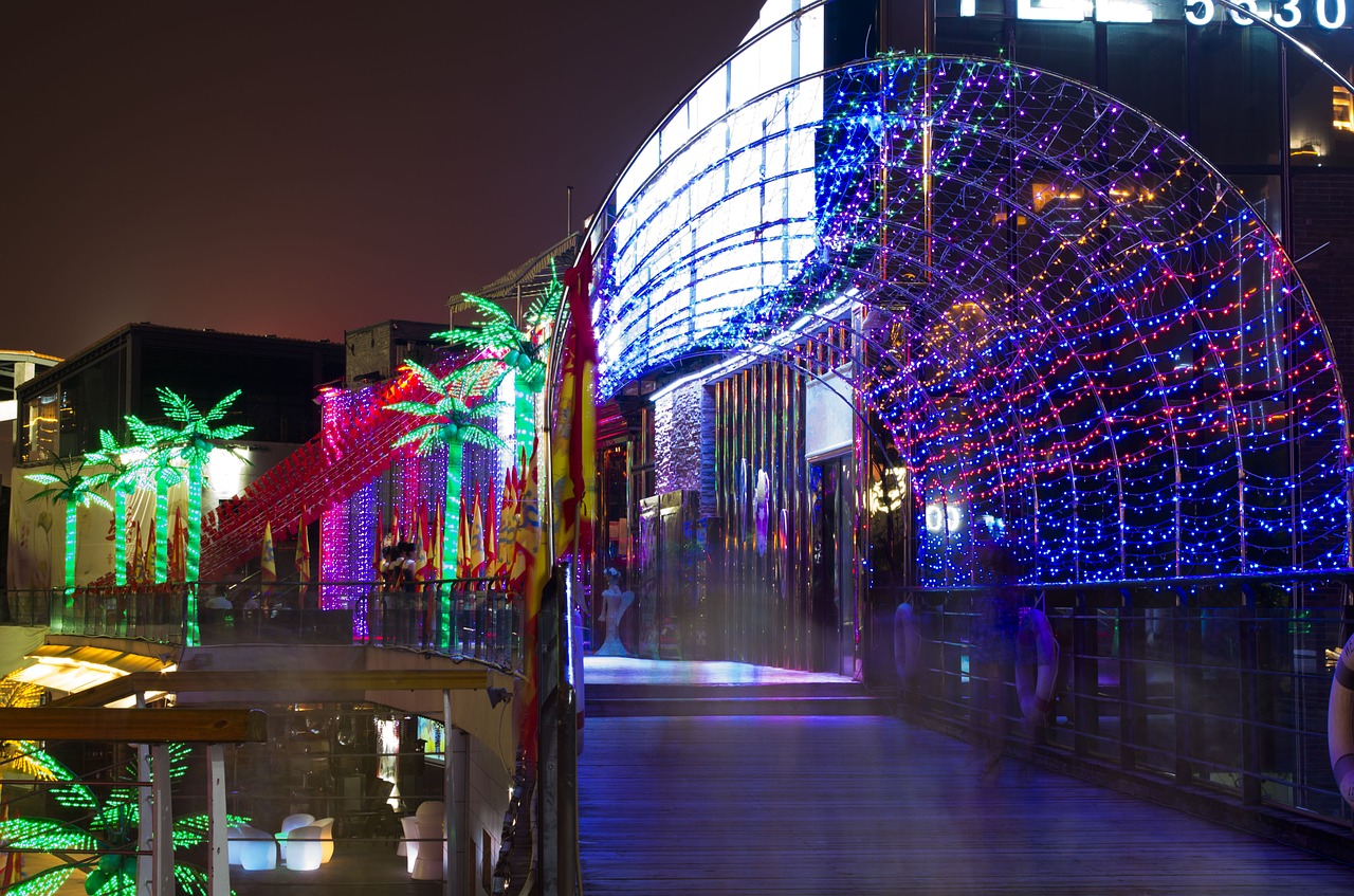 nanning folk lake bar street free photo