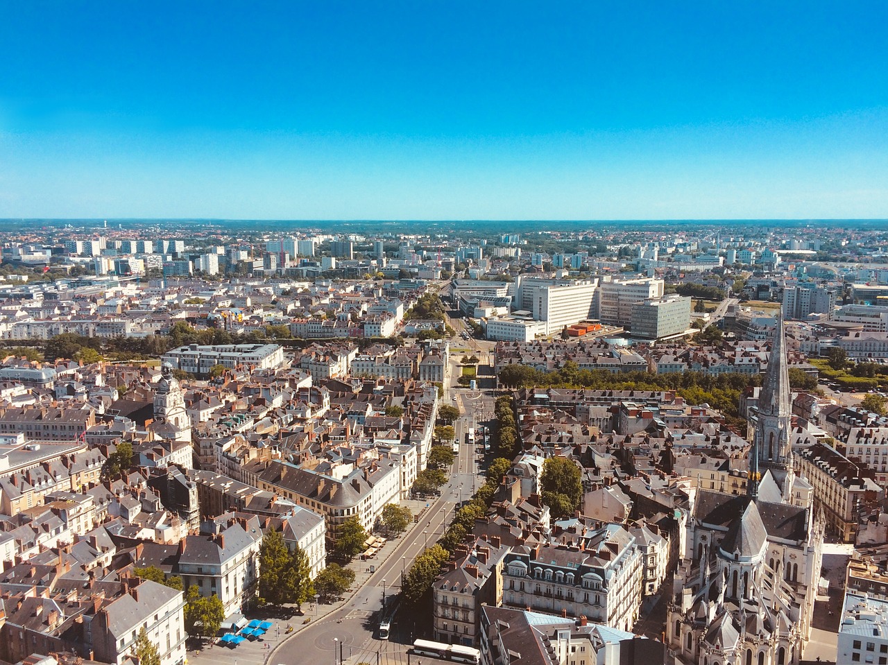 nantes city town free photo