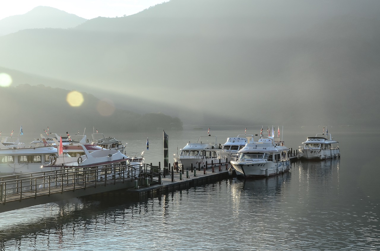 nantou sun moon lake chaomu harbour free photo