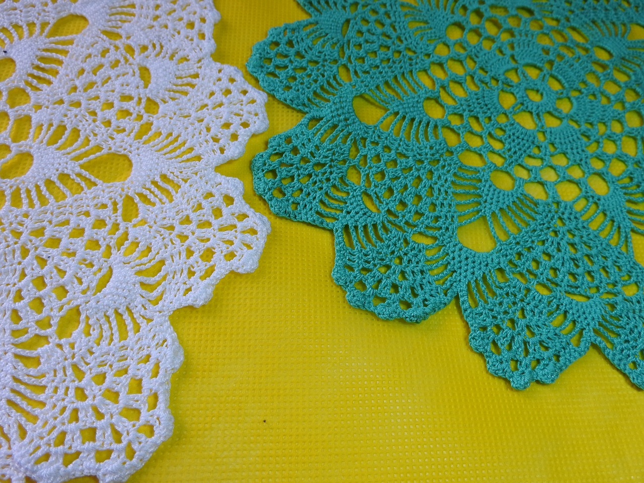 napkin turquoise needlework free photo