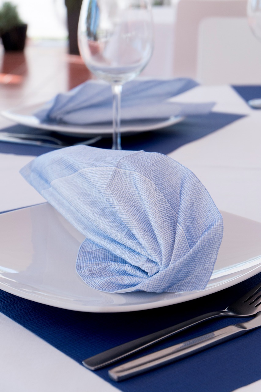 napkin non woven restaurants free photo