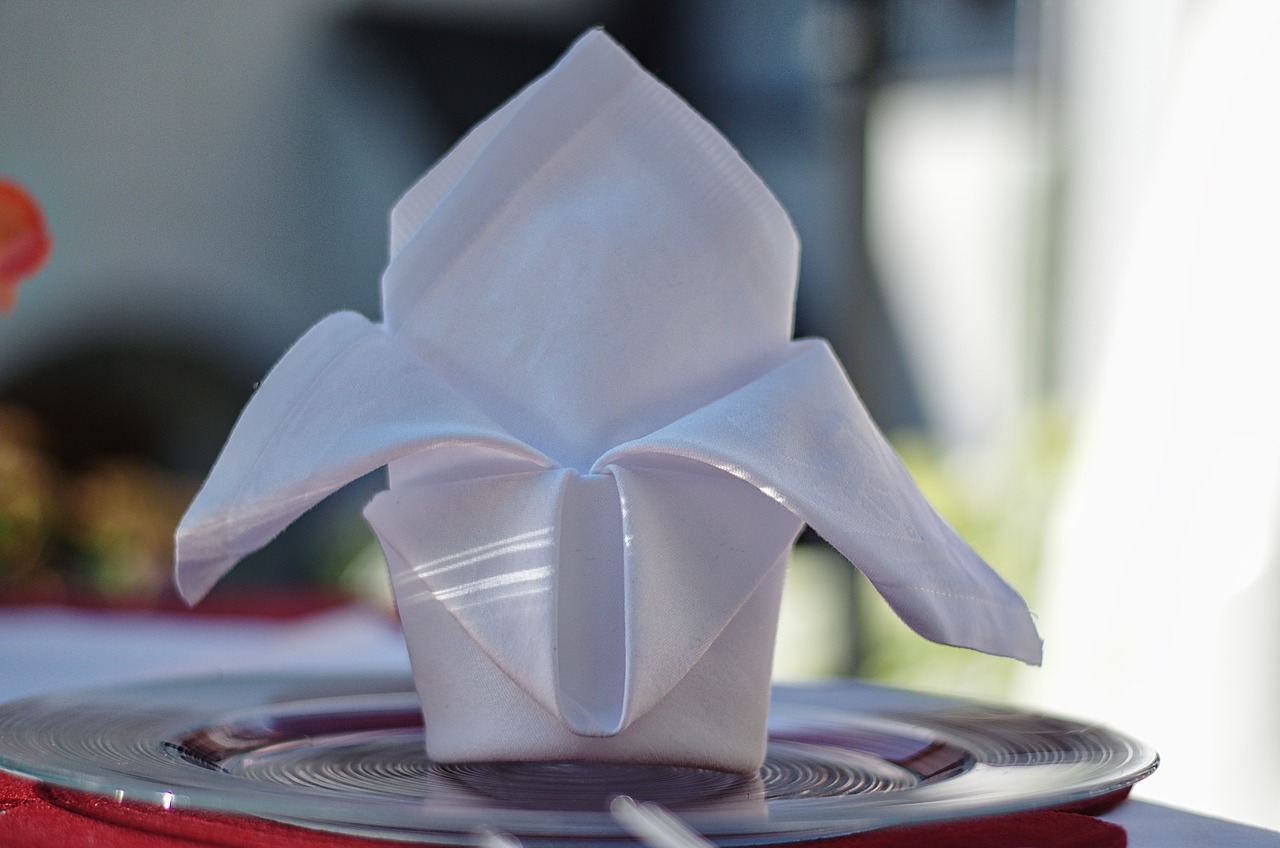 napkin  table  wedding free photo