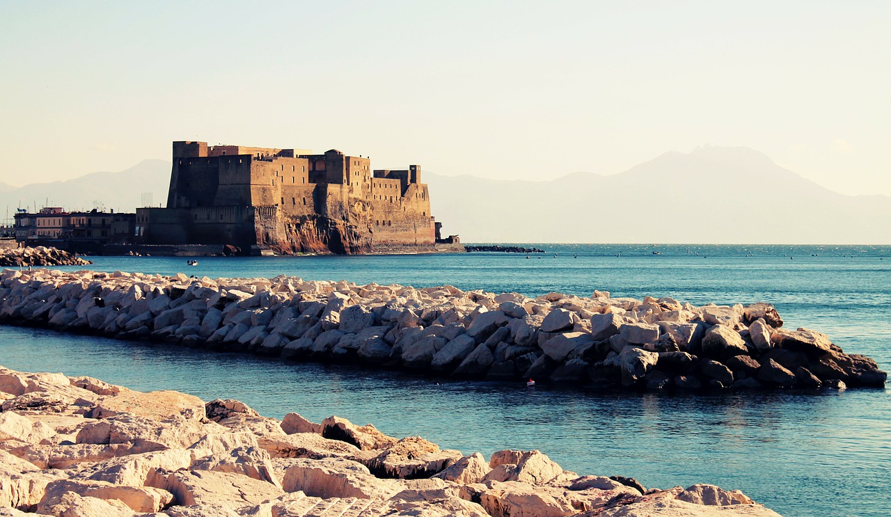 naples sea castle free photo