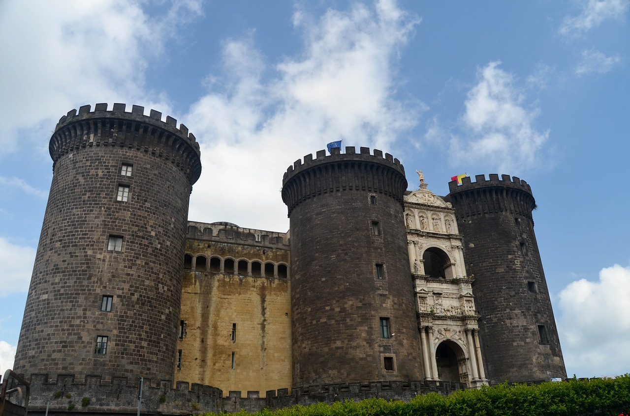 naples italy castle free photo