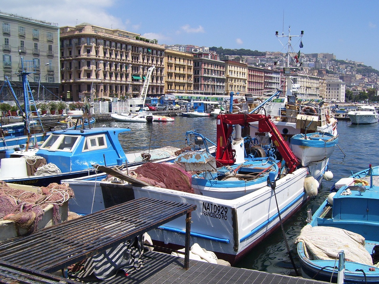 naples waterfront fishing vessels free photo