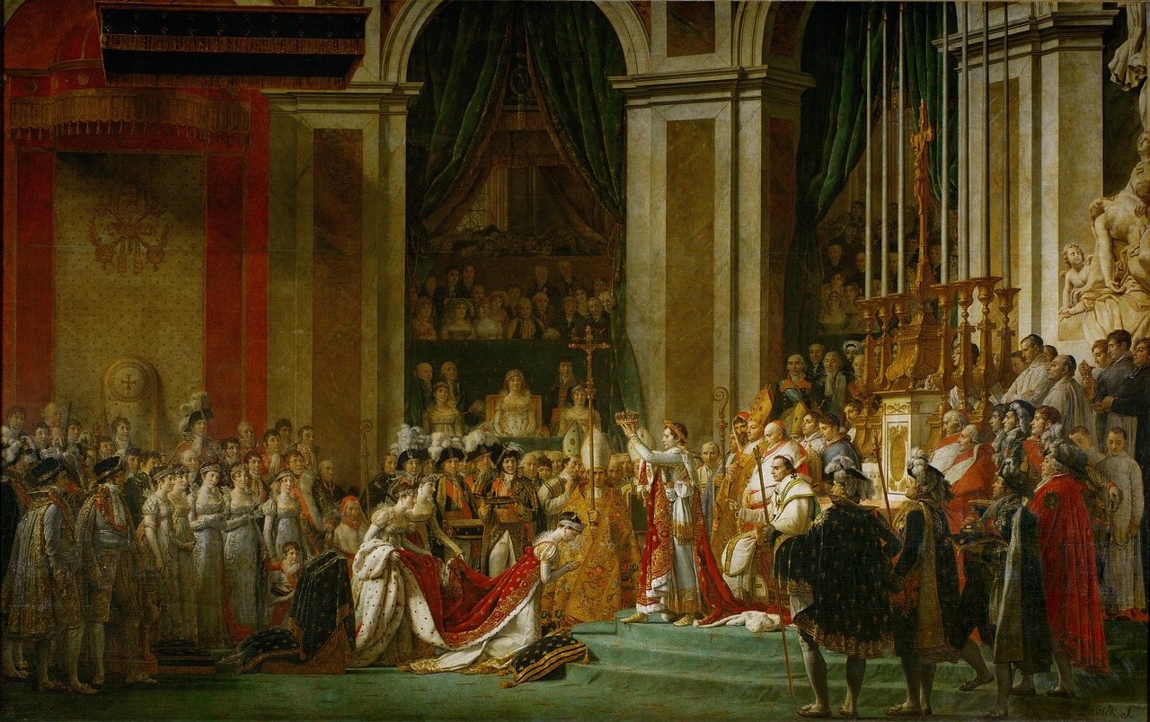 napoleon oil painting the coronation free photo