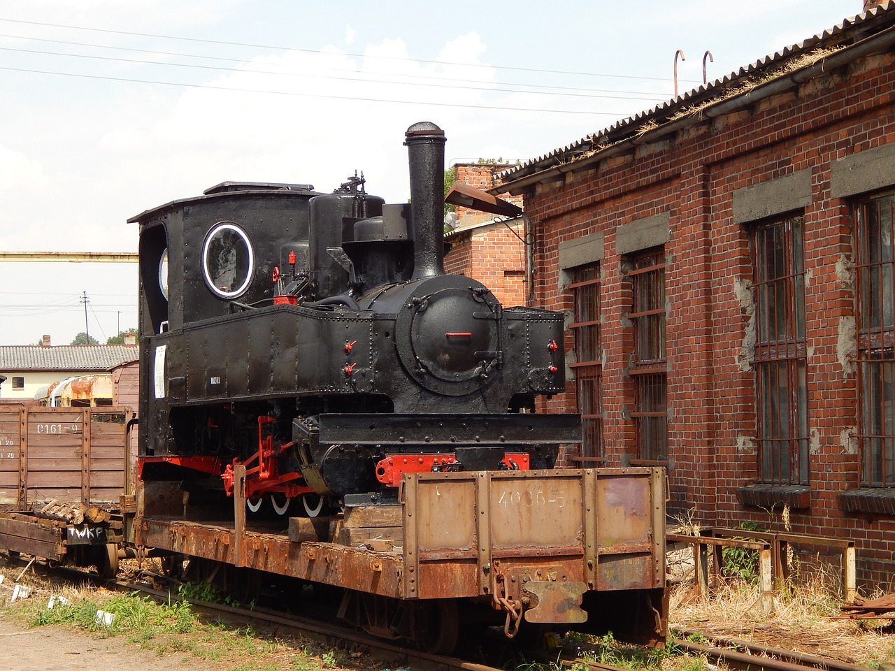 narrow-gauge railway train wagons free photo