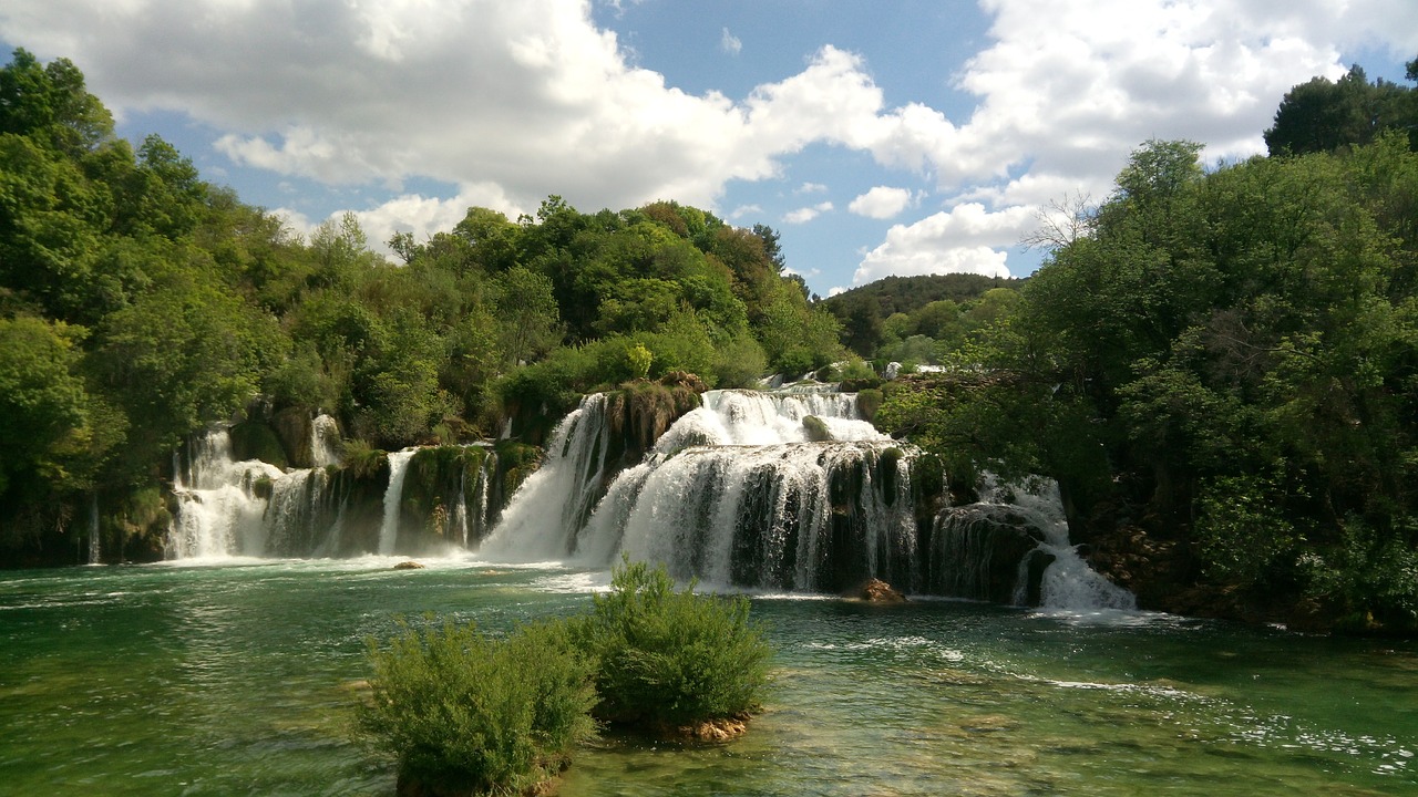 nationak park krka waterfalls croatia free photo