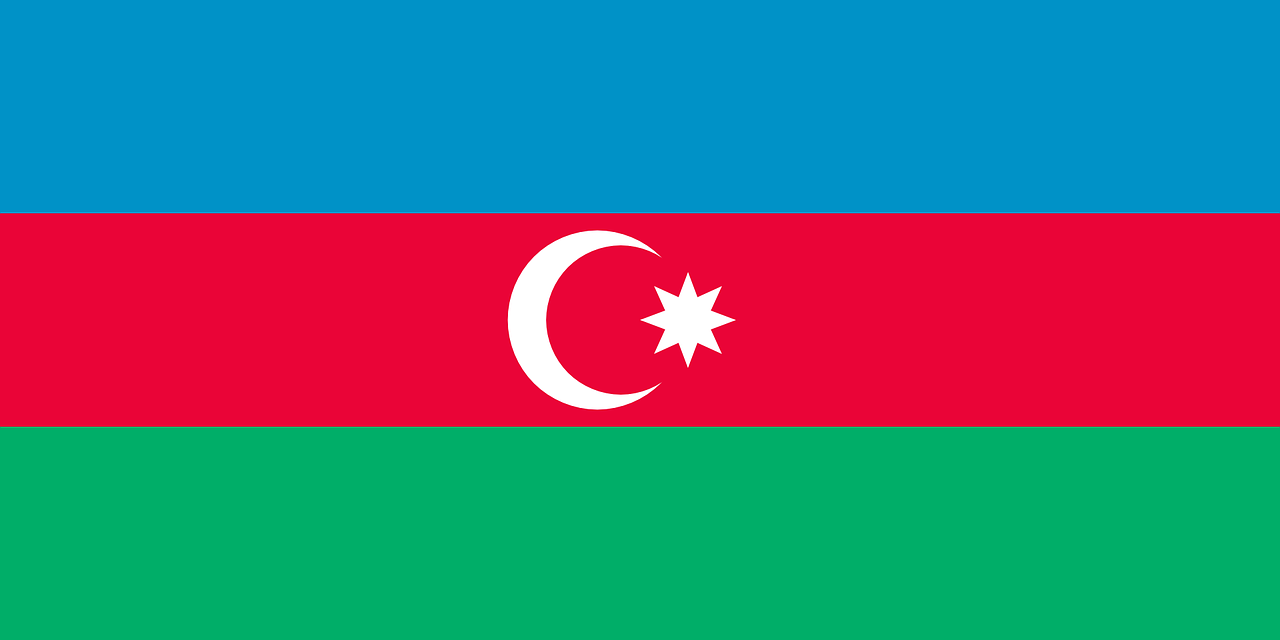 national flag azerbaijan free photo