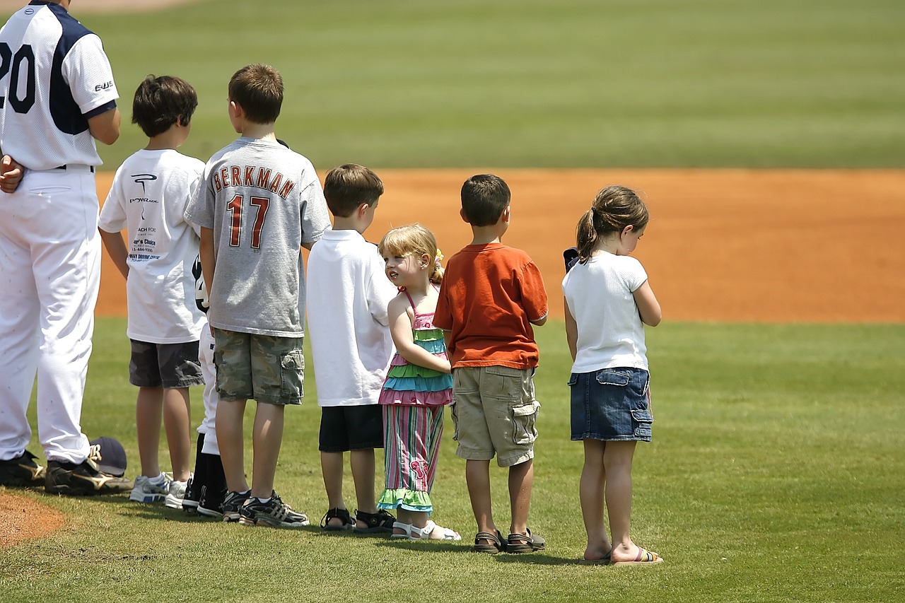 national anthem baseball game baseball fans free photo