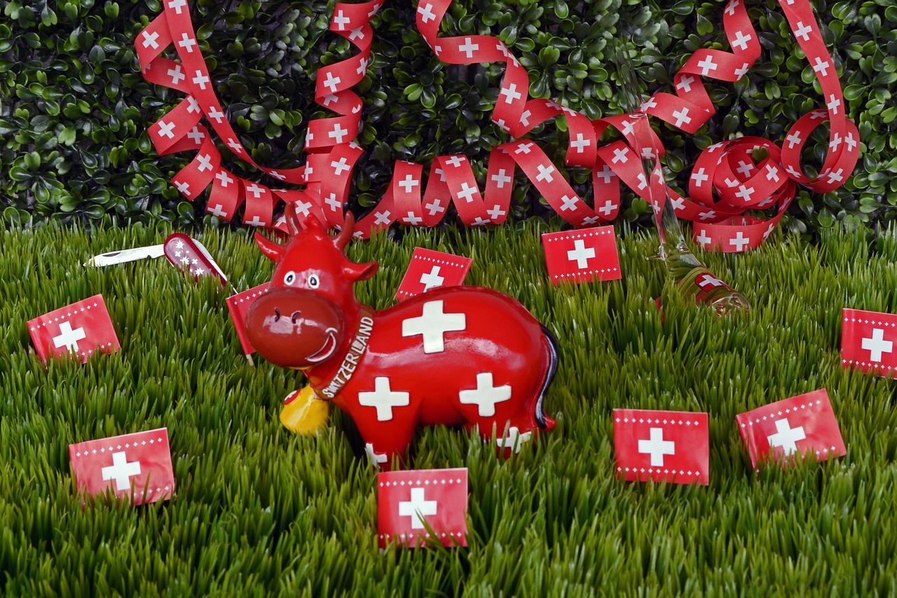 national day switzerland celebrate free photo