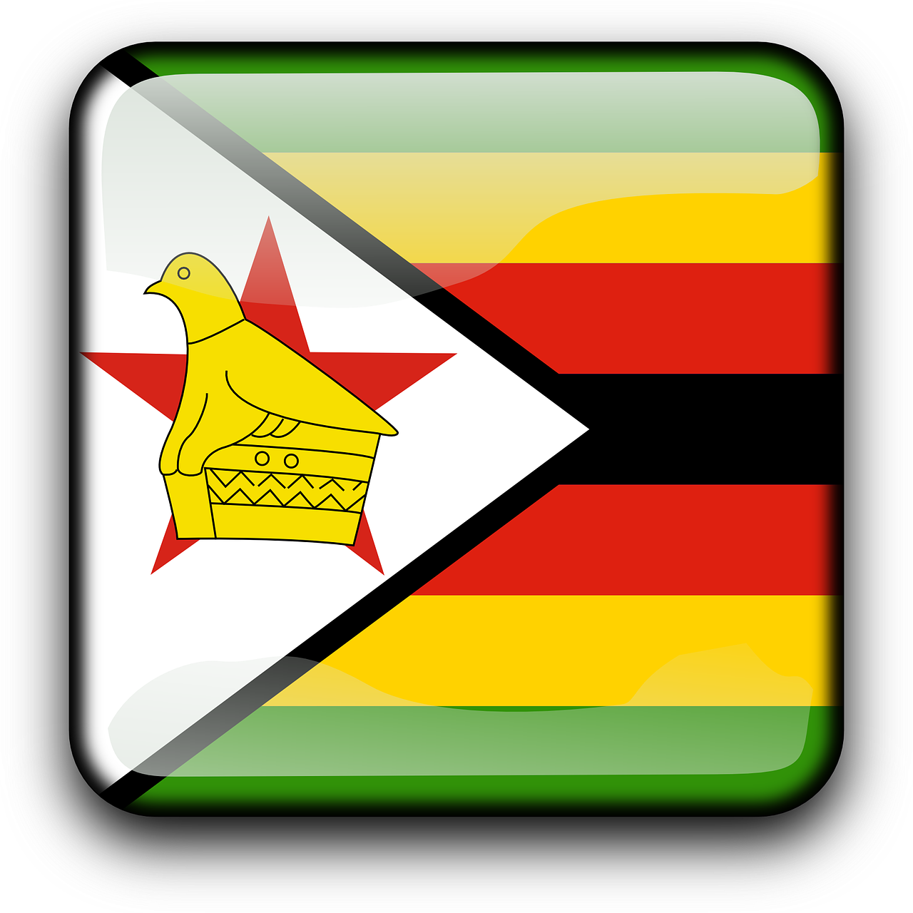 national flag zimbabwe flag free photo