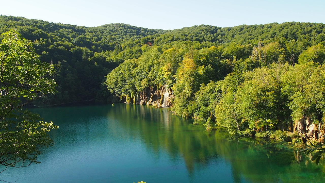 national park croatia plitvice lakes free photo