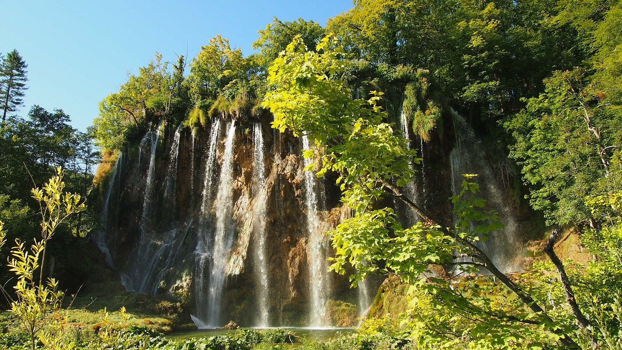 national park croatia plitvice lakes free photo