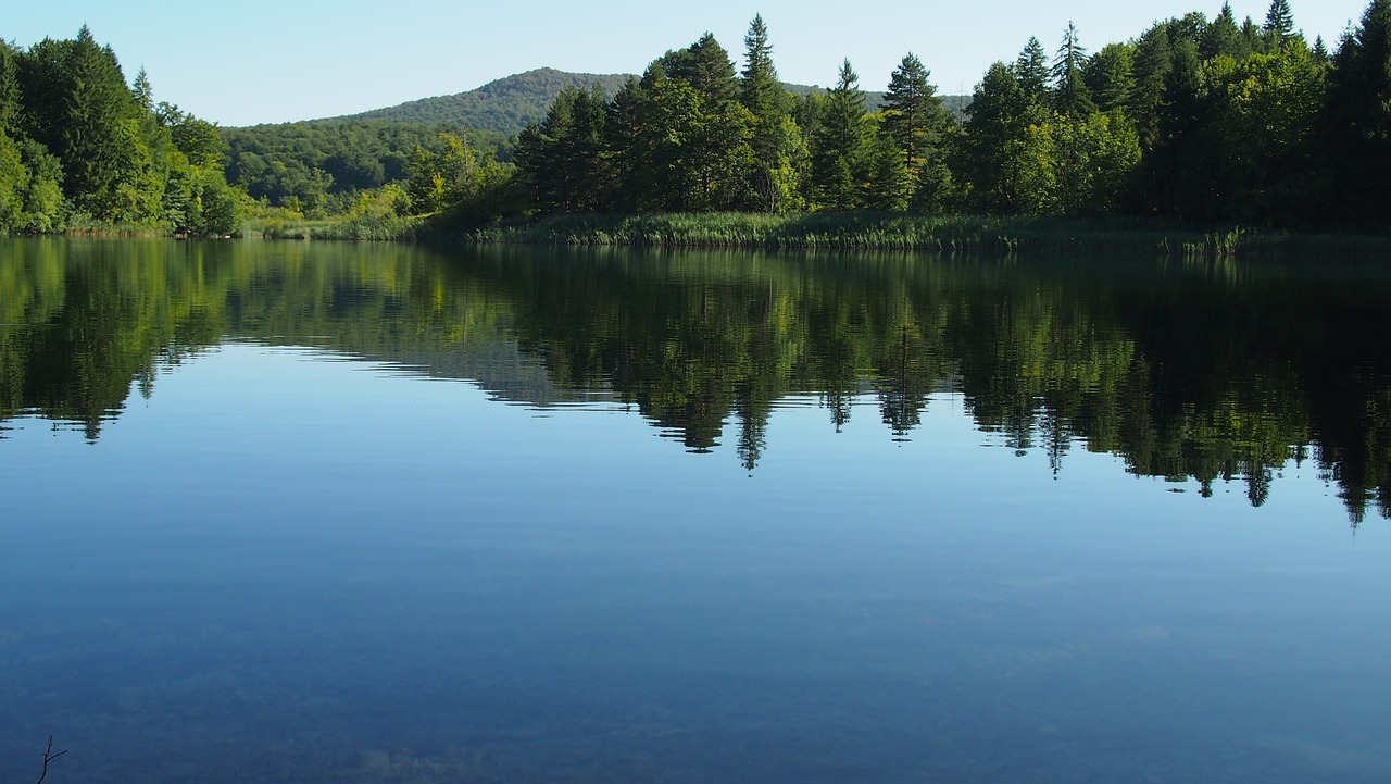 national park croatia plitvice lakes free photo