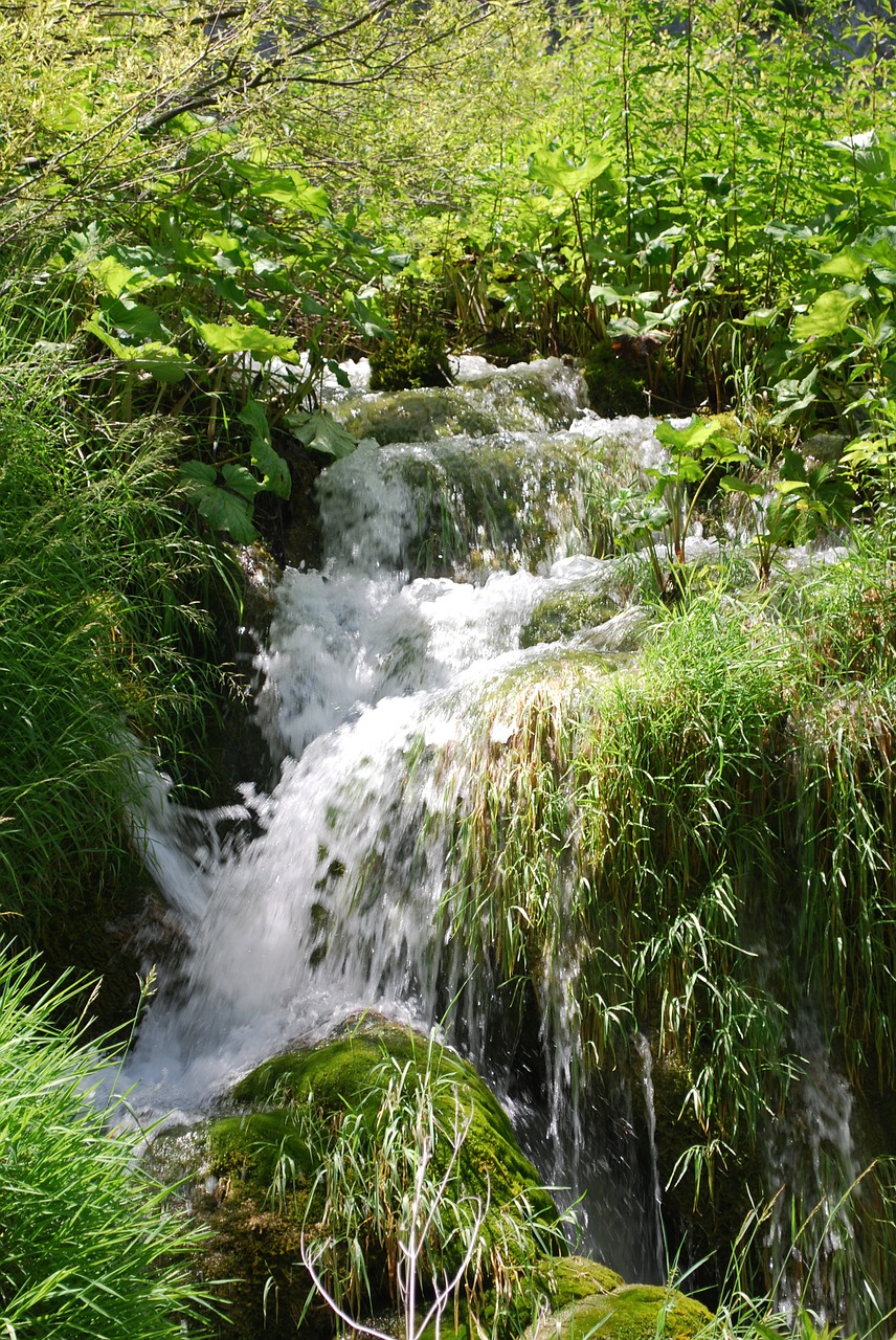 national park croatia waterfall cascade free photo