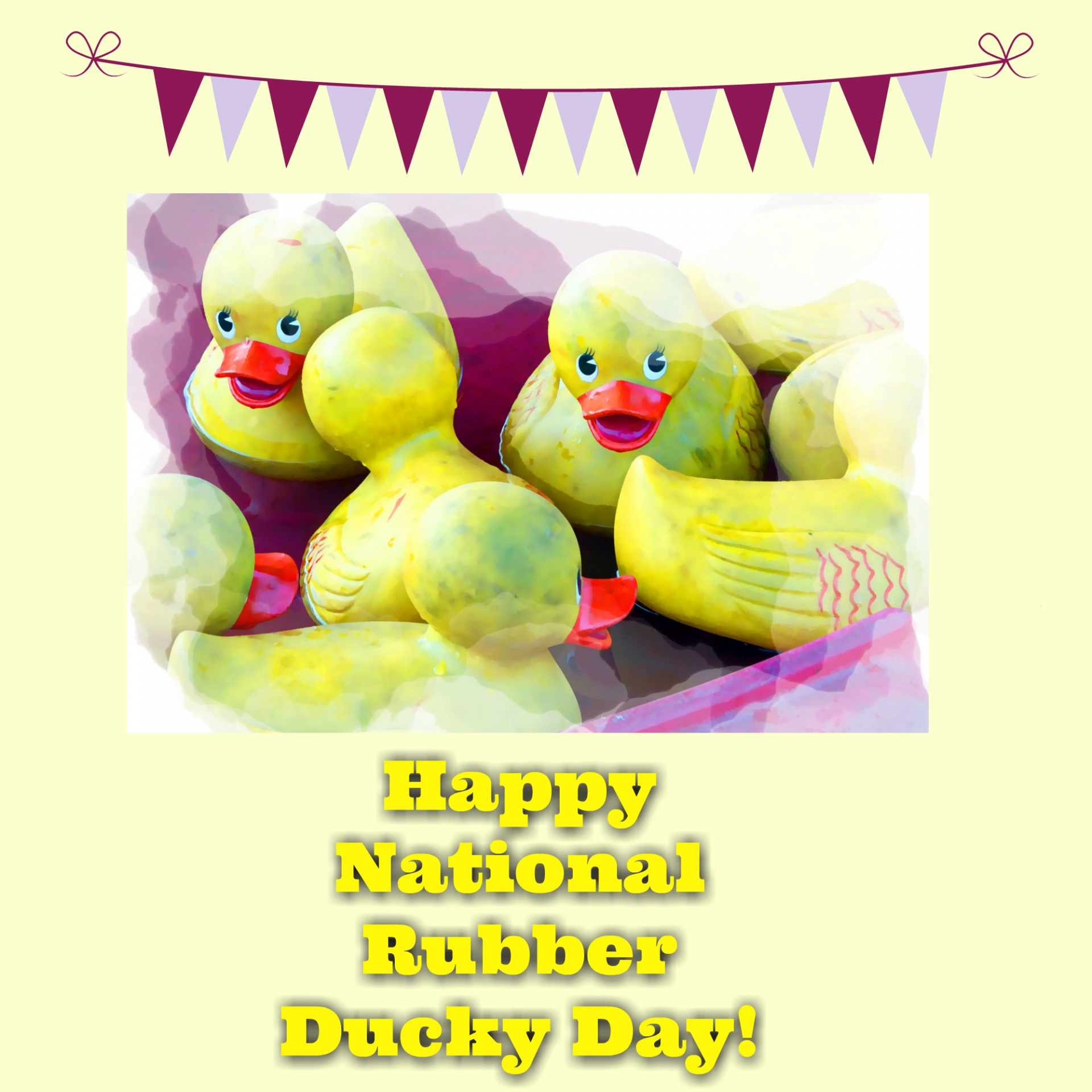 rubber ducky national rubber ducky day free photo