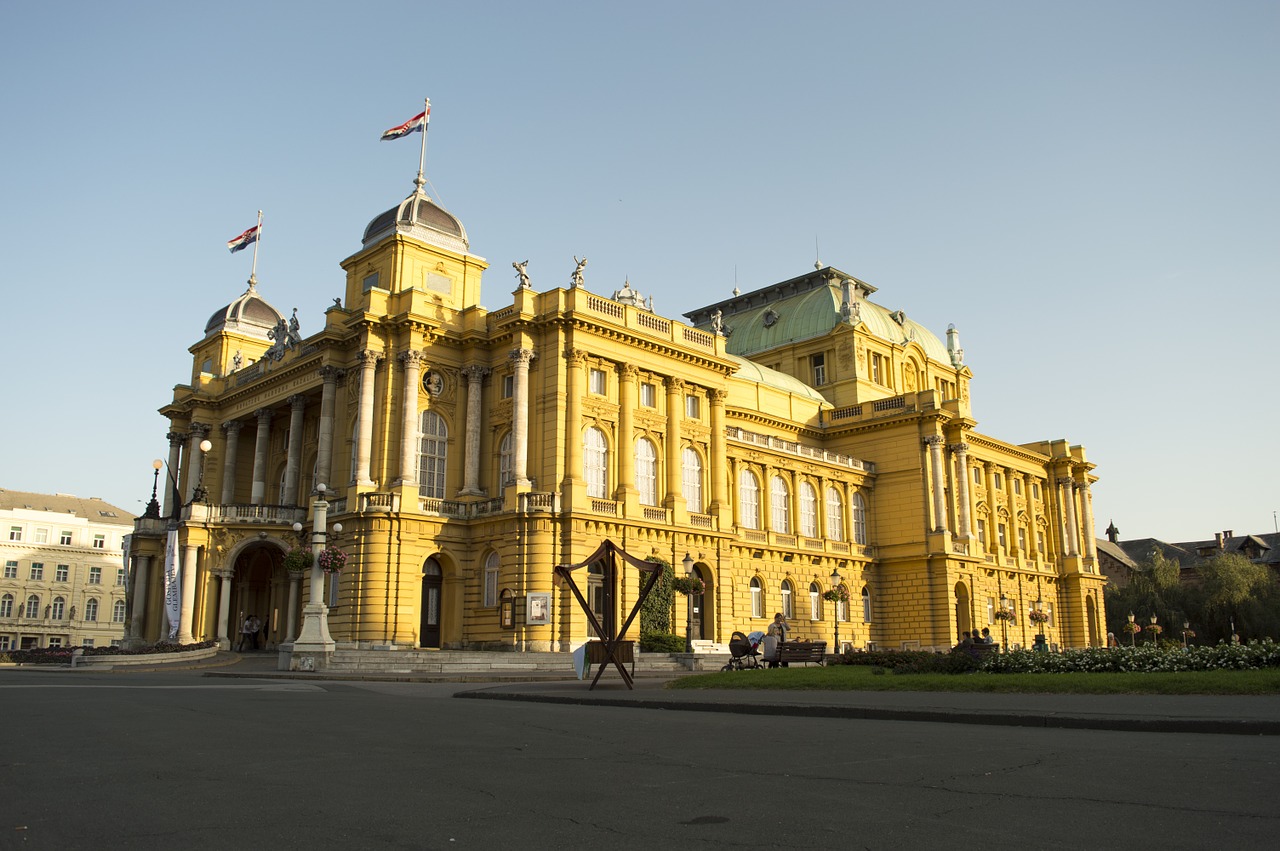 national theater zagreb theater free photo