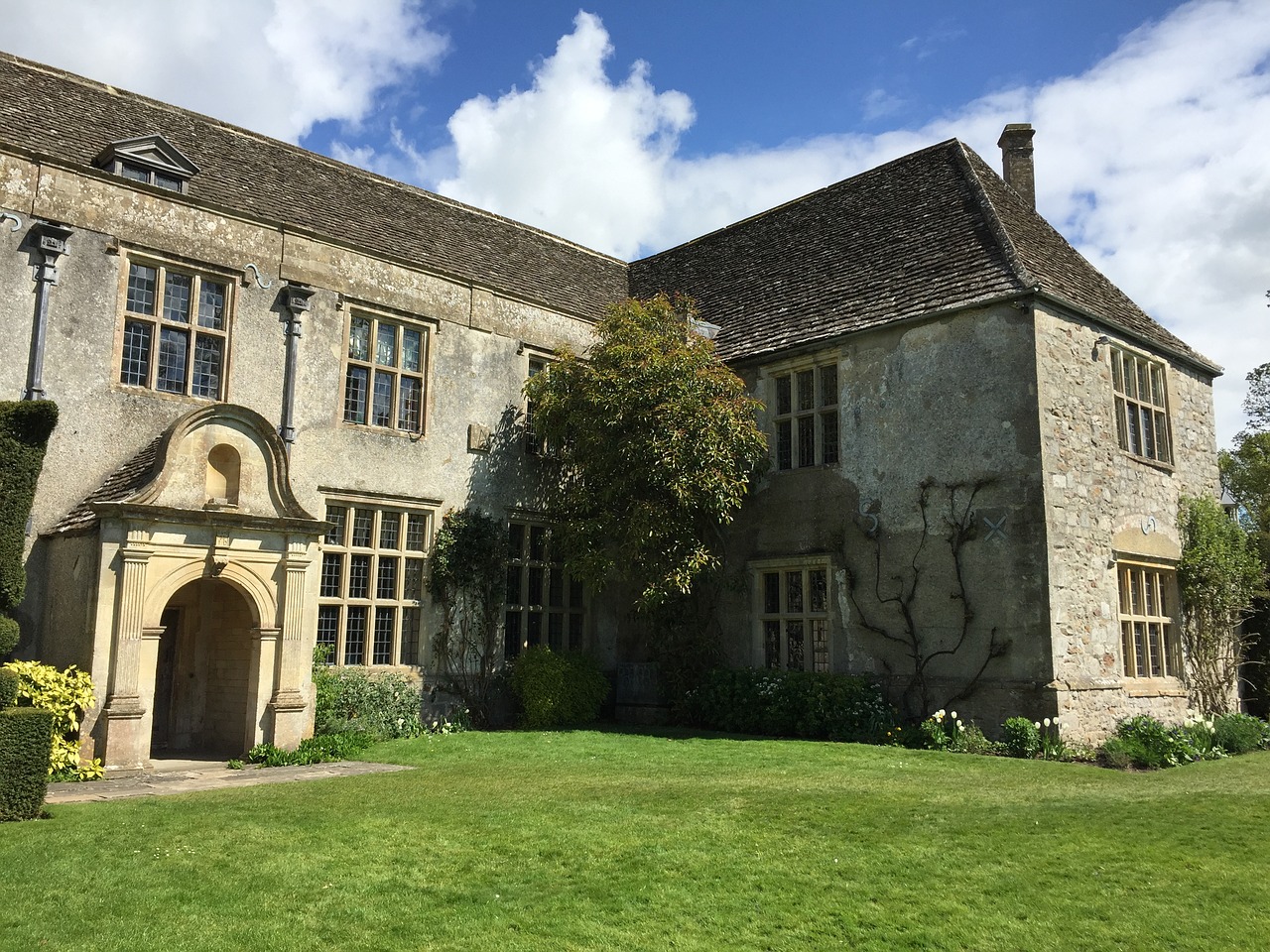 national trust architecture summer day free photo