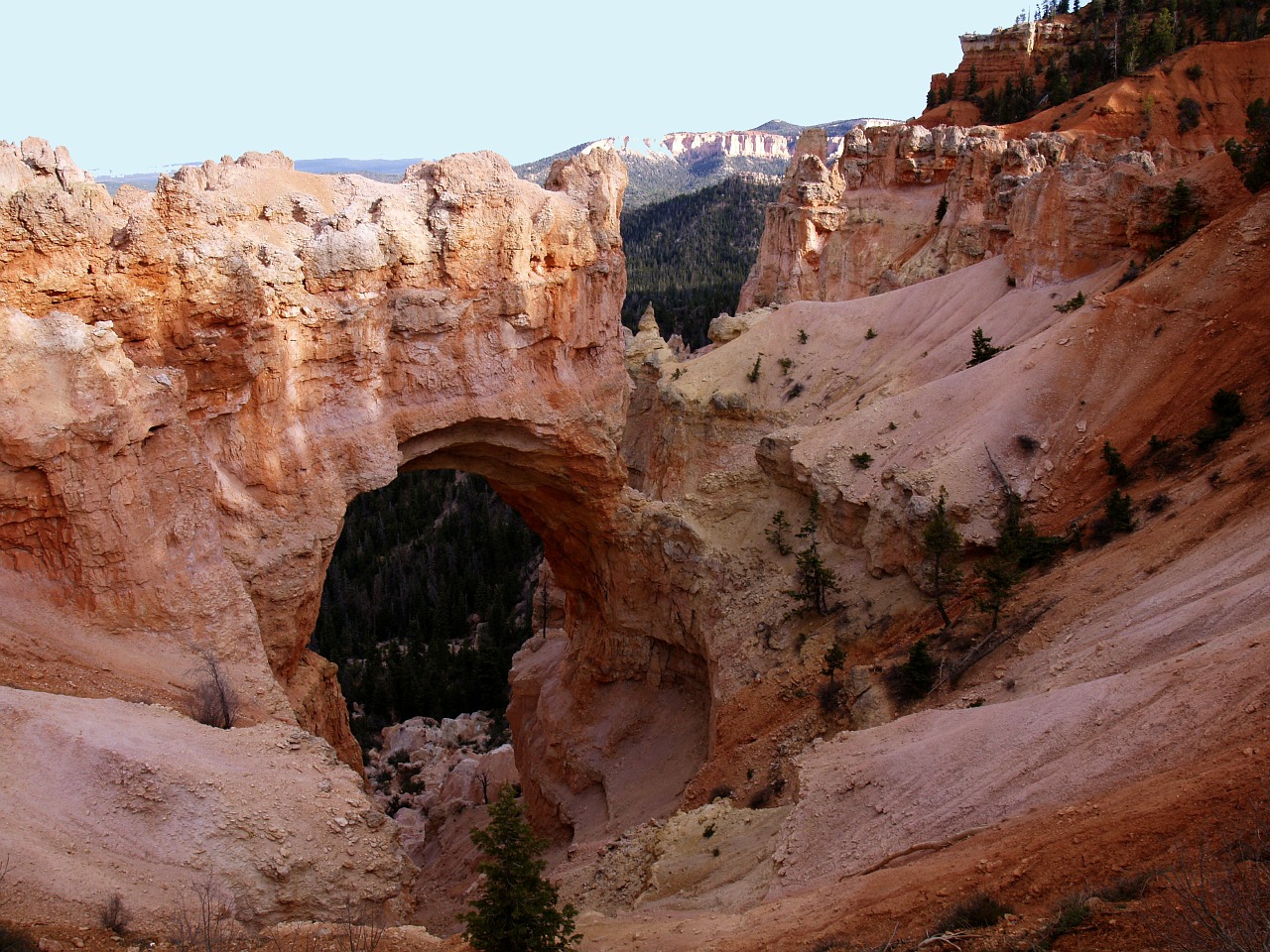 natural bridge bryce canyon rocks free photo