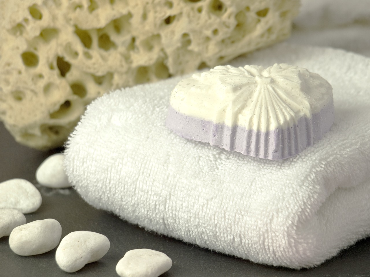 natural cosmetics soap towel free photo