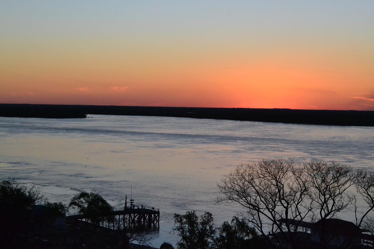 natural landscape river sunset free photo