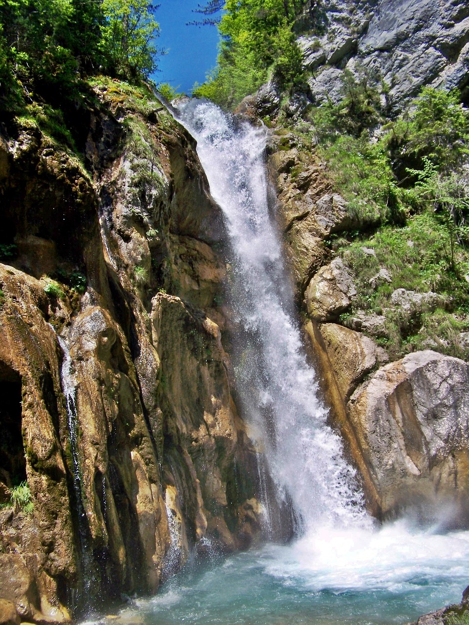 natural spectacle waterfall rapids free photo