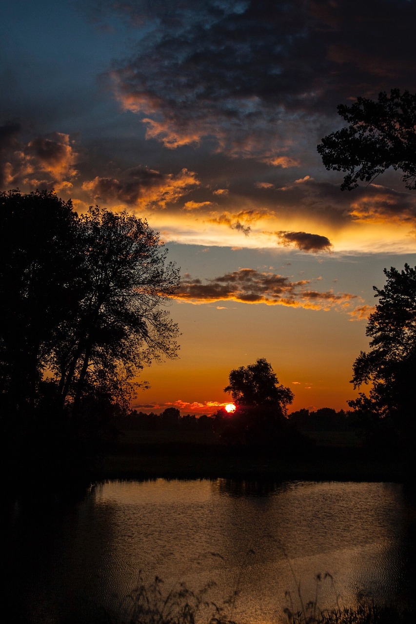 nature sunset clouds free photo