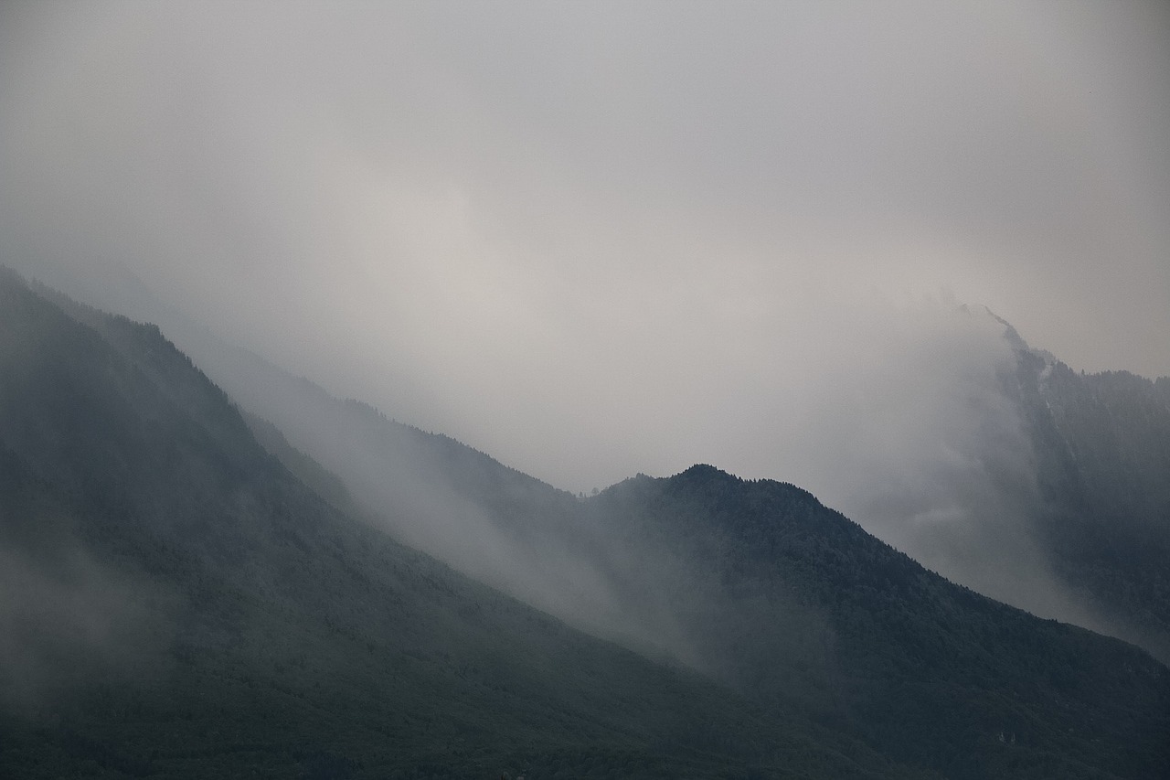 nature fog mountain free photo