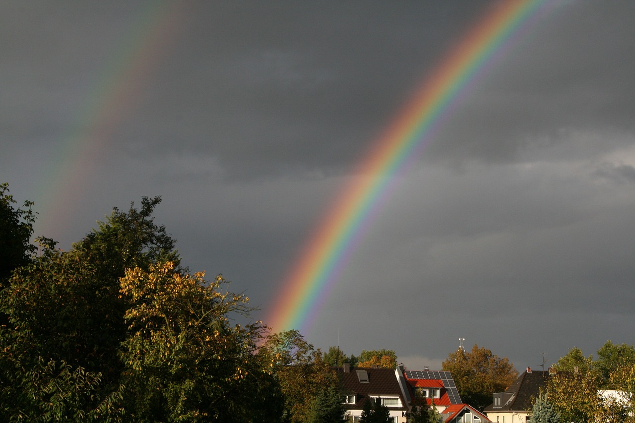 nature rainbow natural phenomenon free photo