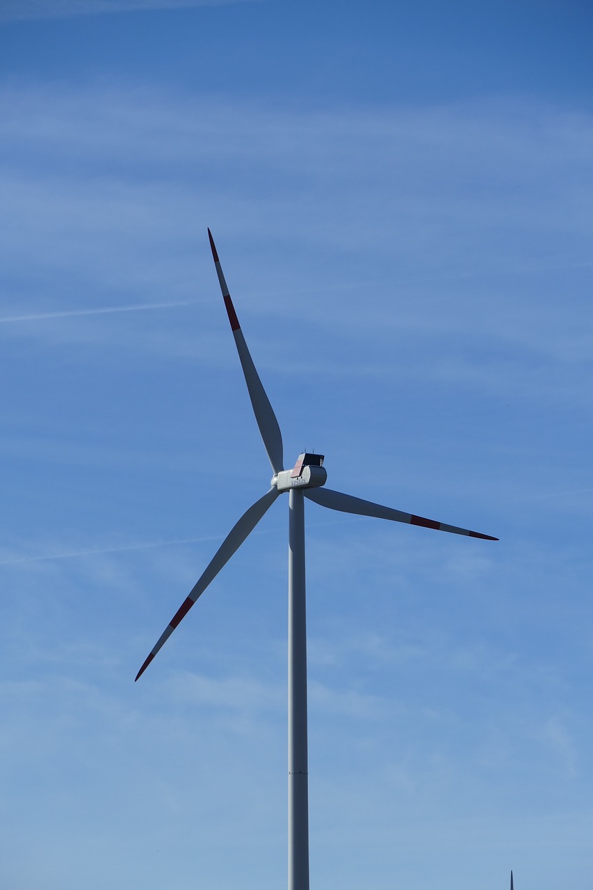 nature wind turbines rotors free photo