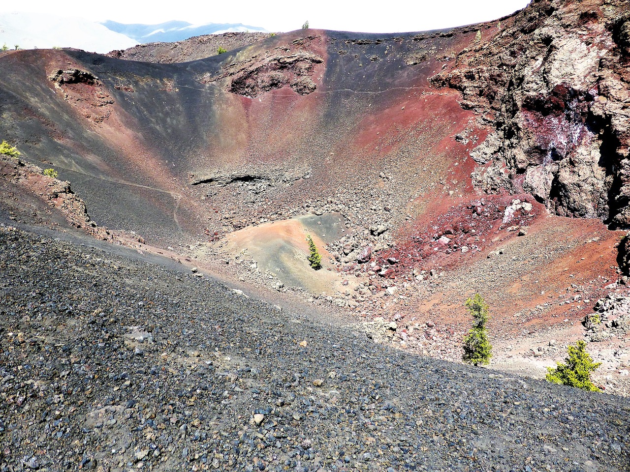 nature crater volcano free photo
