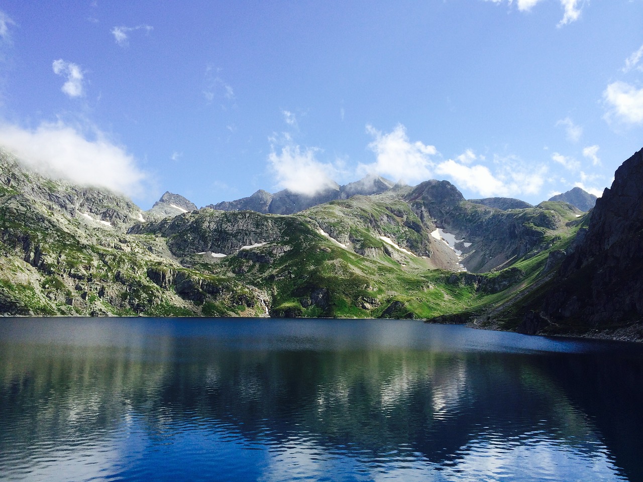 nature lake blue free photo