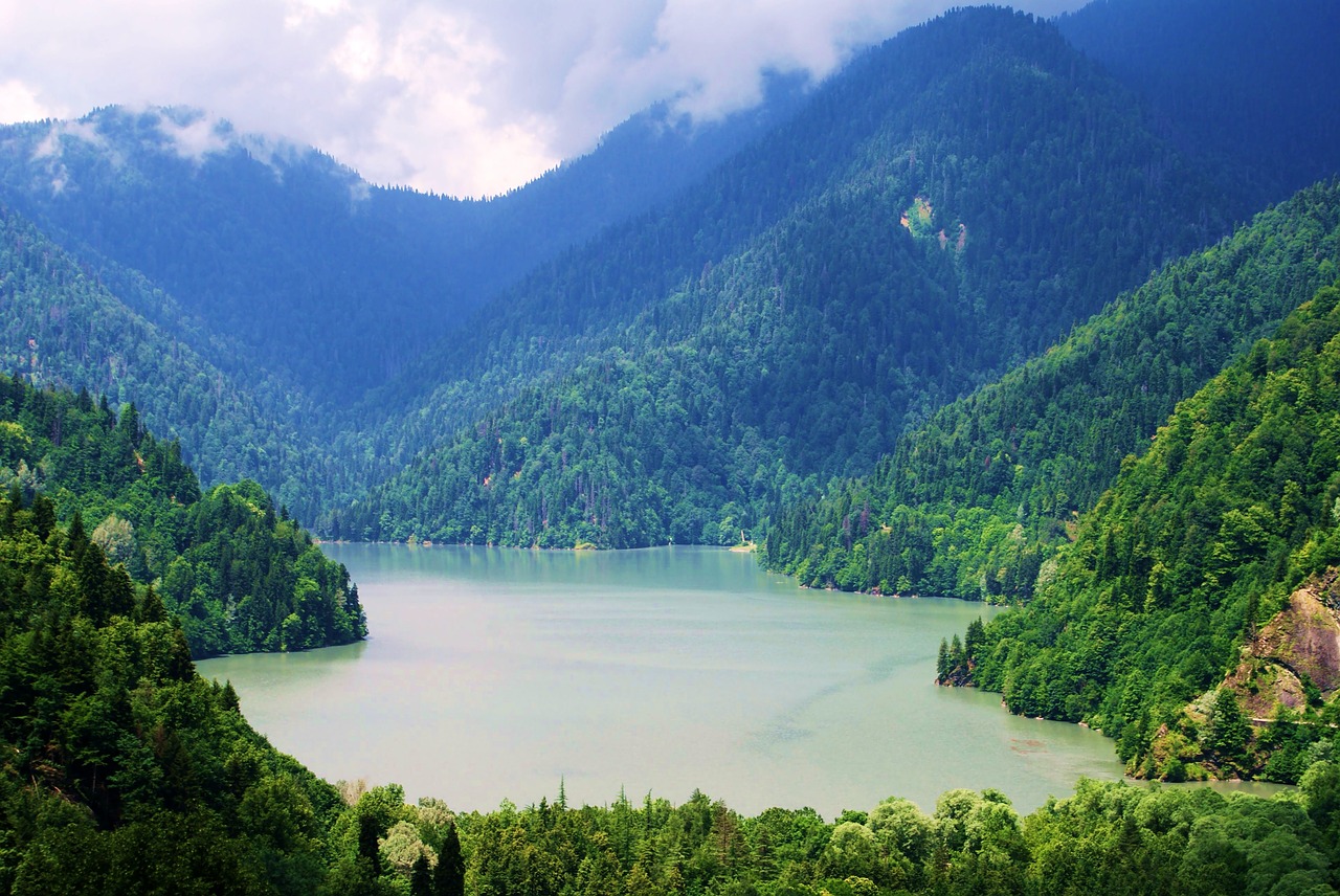 nature lake the caucasus free photo