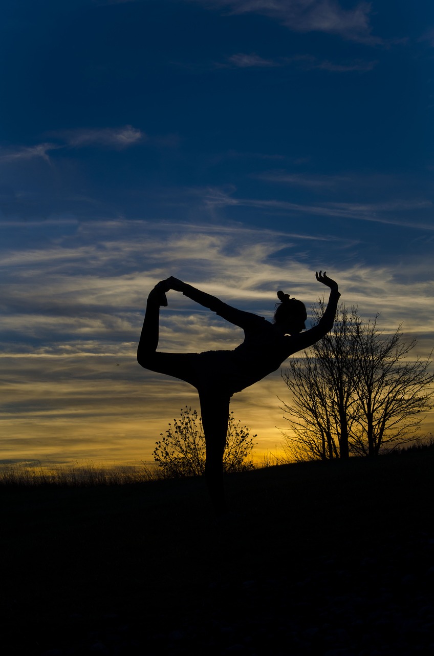 nature sunset lady free photo