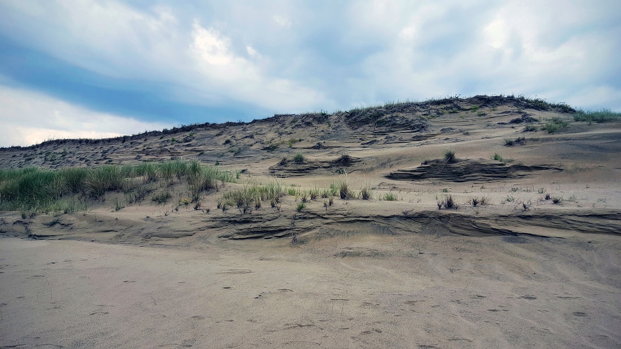 nature sand dunes landscape free photo