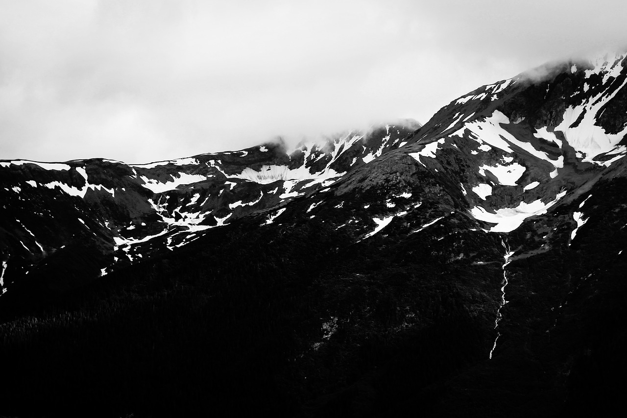 nature mountains snow free photo