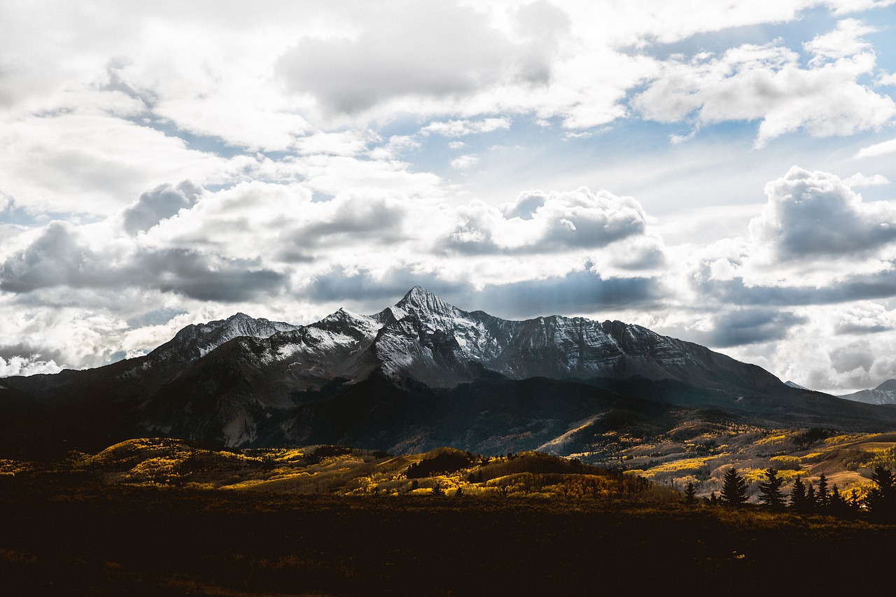 nature mountains trees free photo