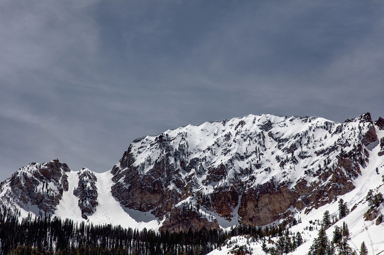 nature mountains snow free photo