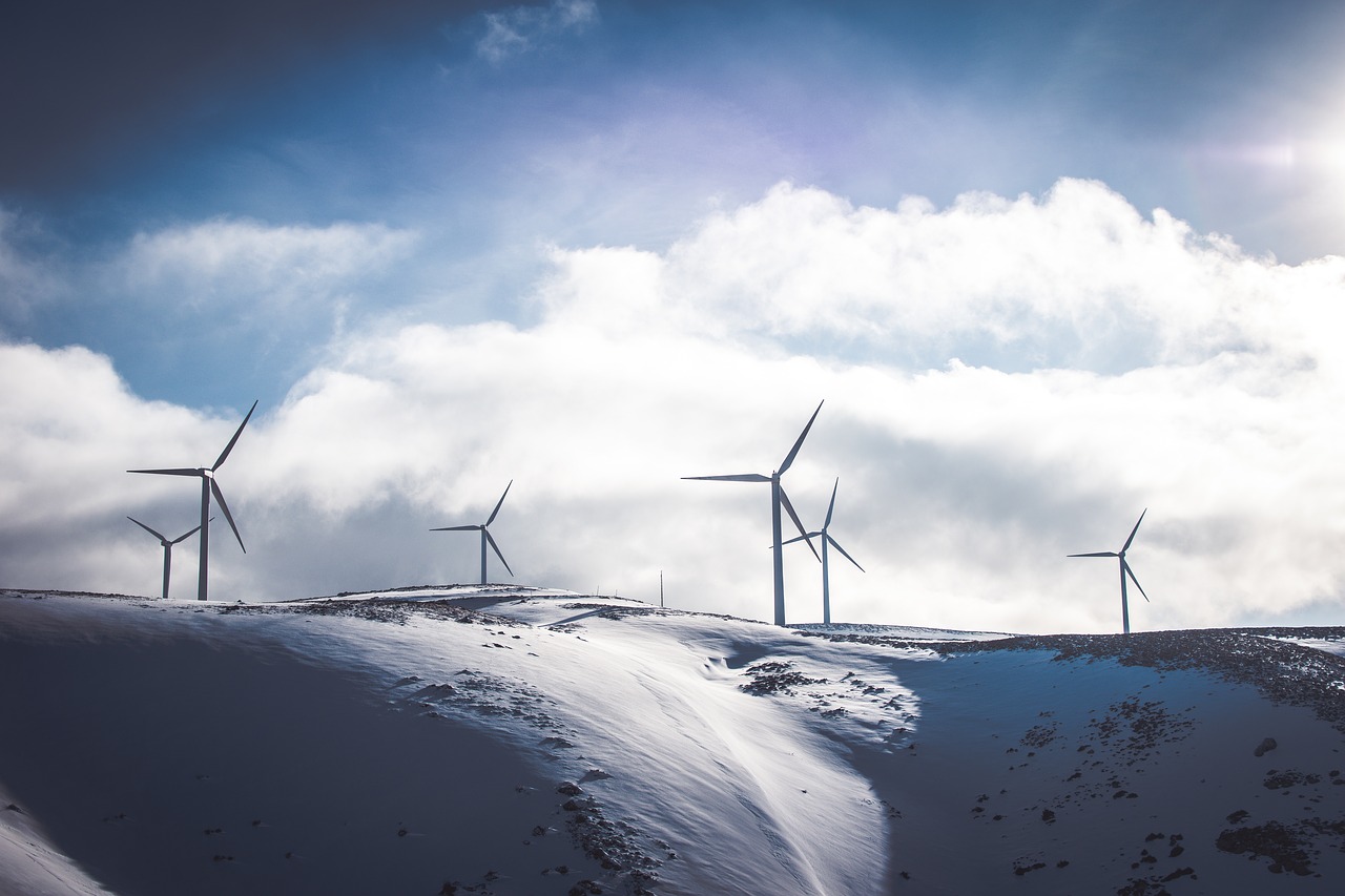 nature landscape windmill free photo