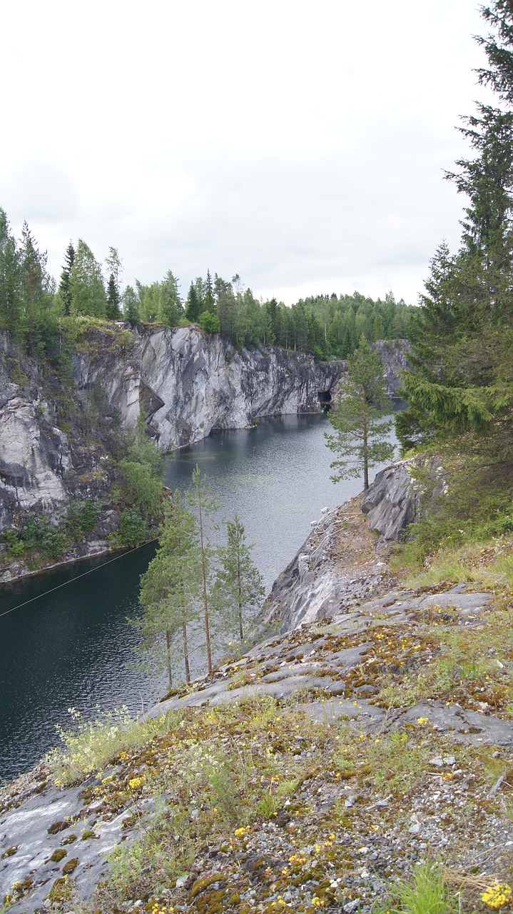 nature quarry karelia free photo