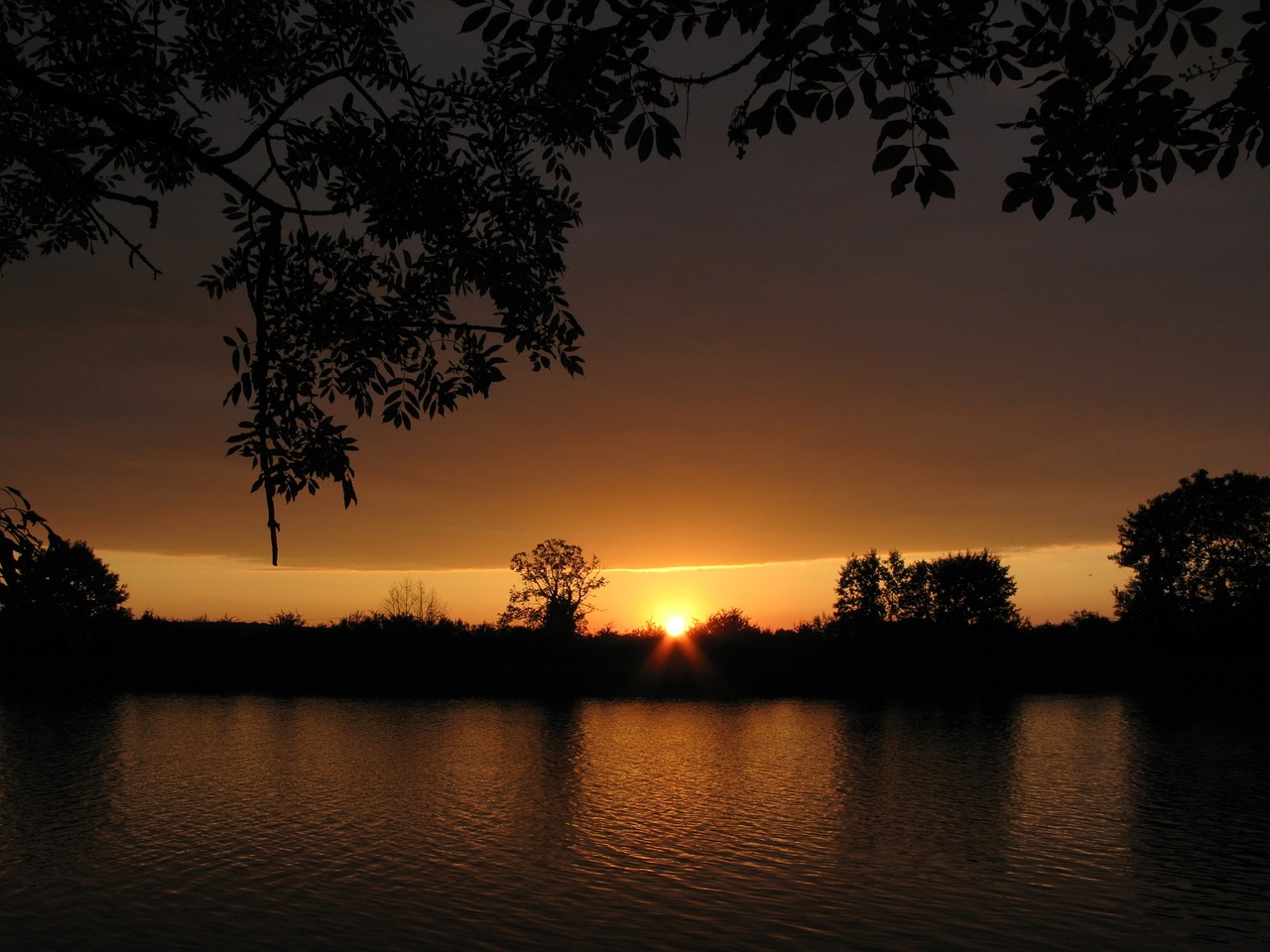 nature france sunset free photo