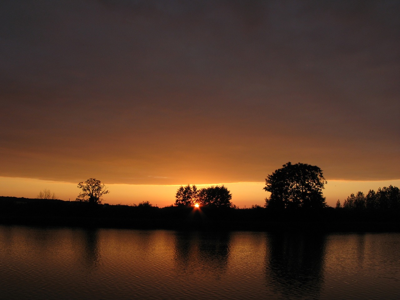 nature france sunset free photo