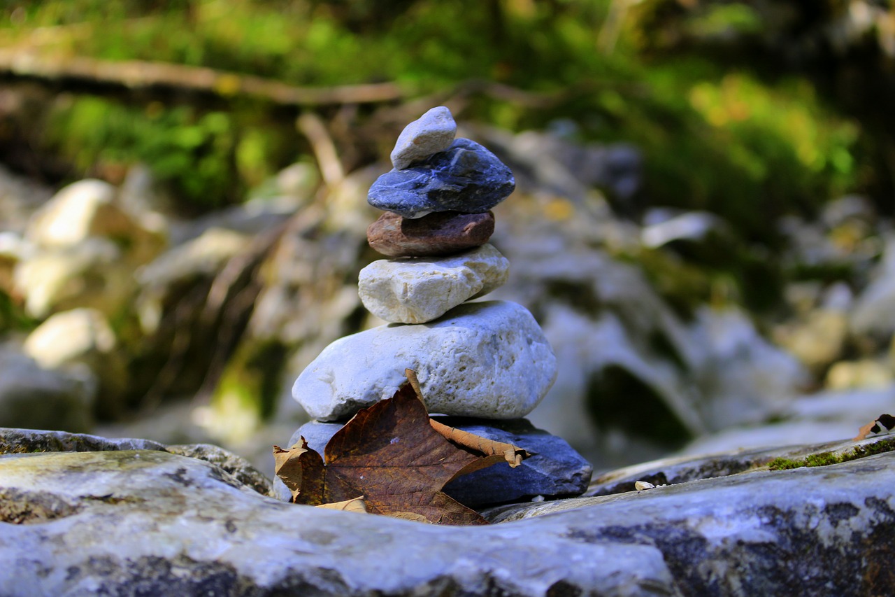nature stones meditation free photo