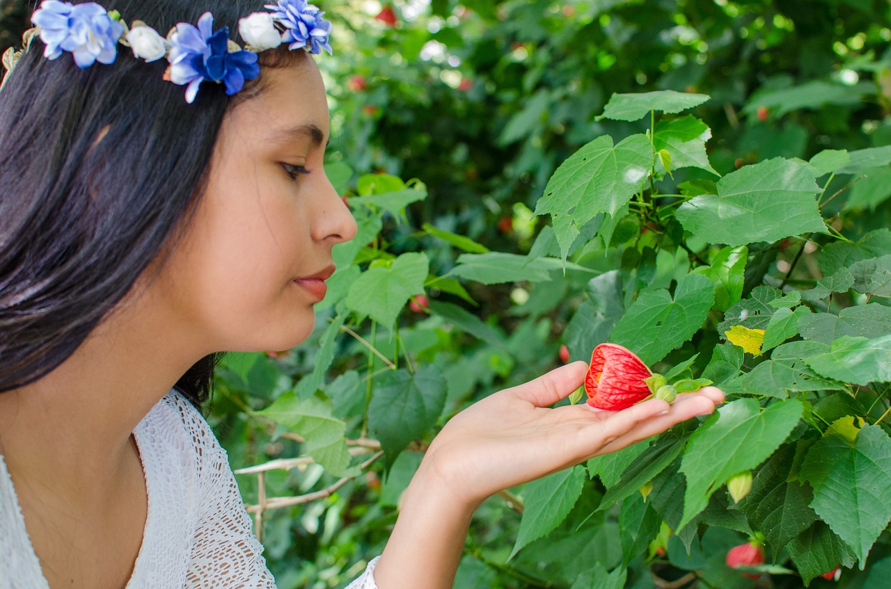 nature girl flower free photo