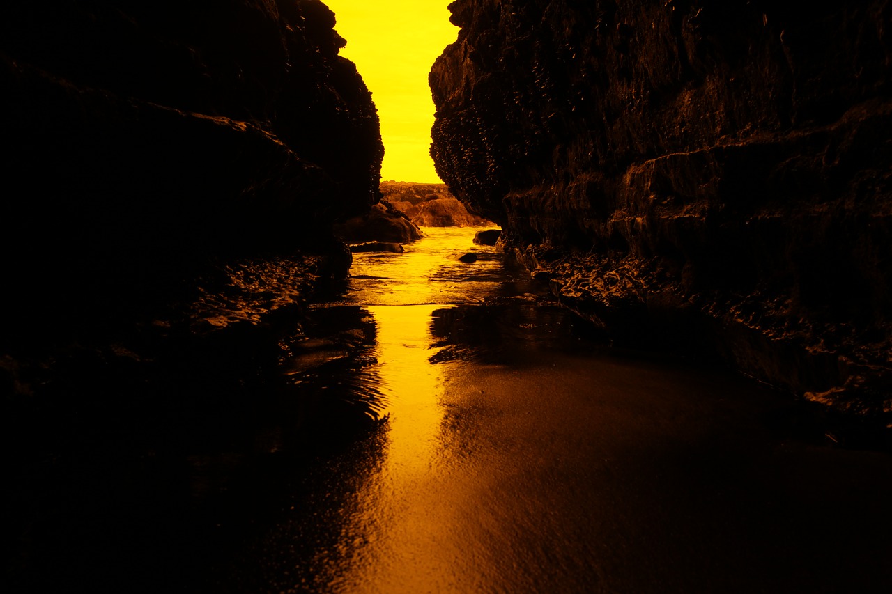 nature beach cave free photo