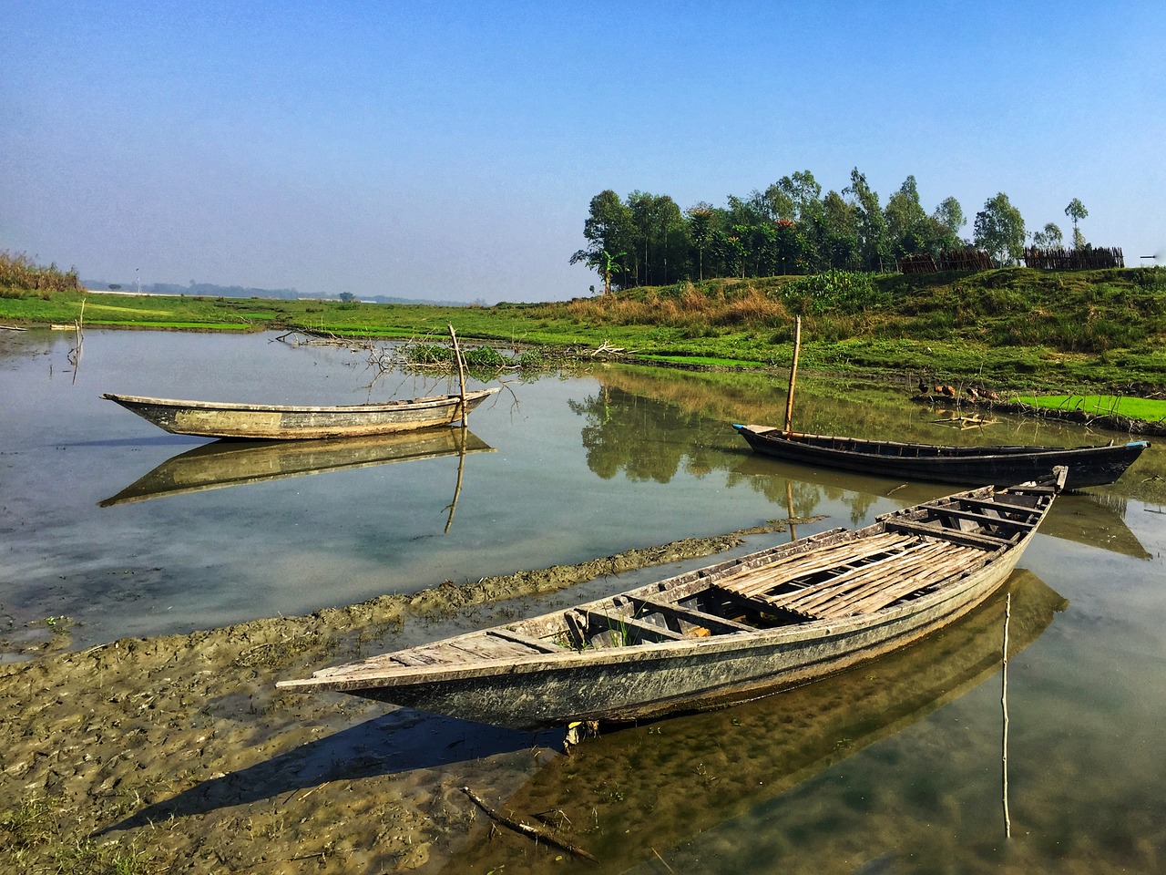 nature  boat  river free photo