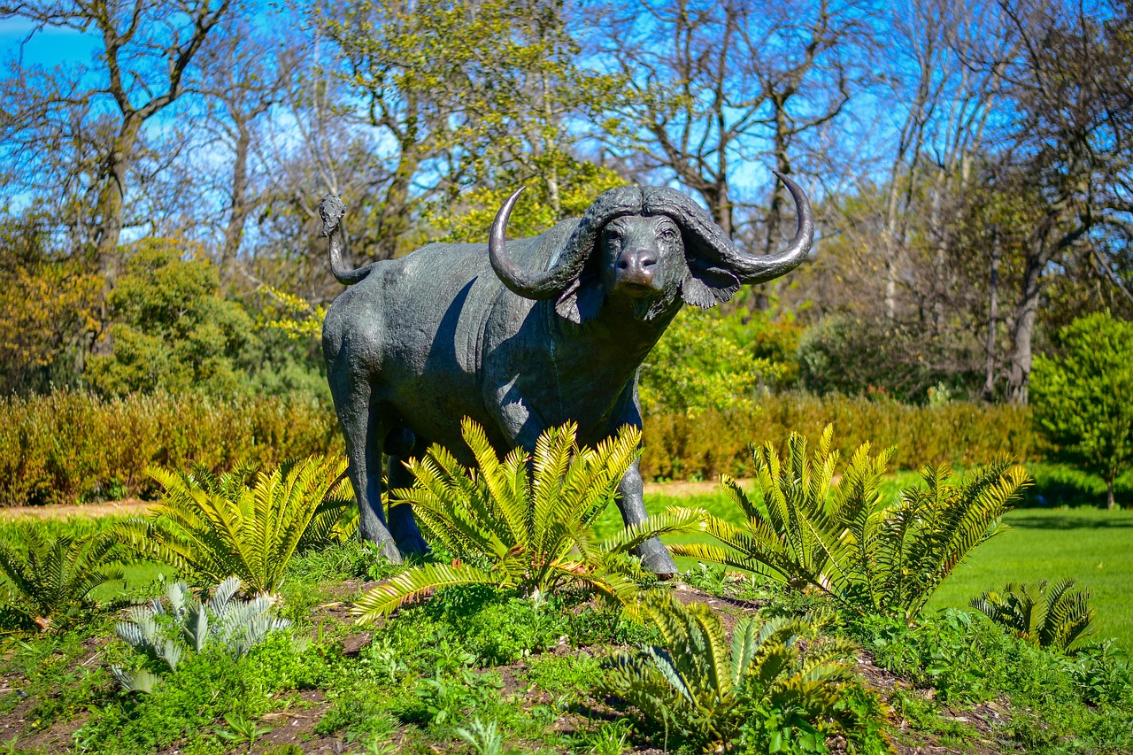 nature  statue  bull free photo